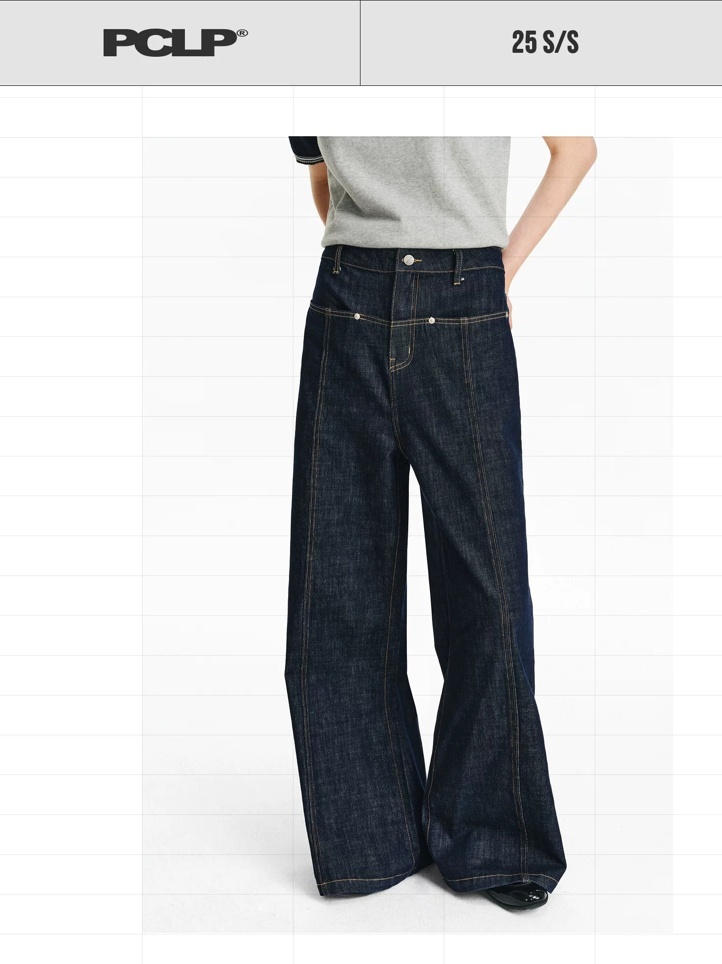 PCLP Breathable Light Stretch Casual Loose Natural Waist Women Denim Zip Fly Jeans