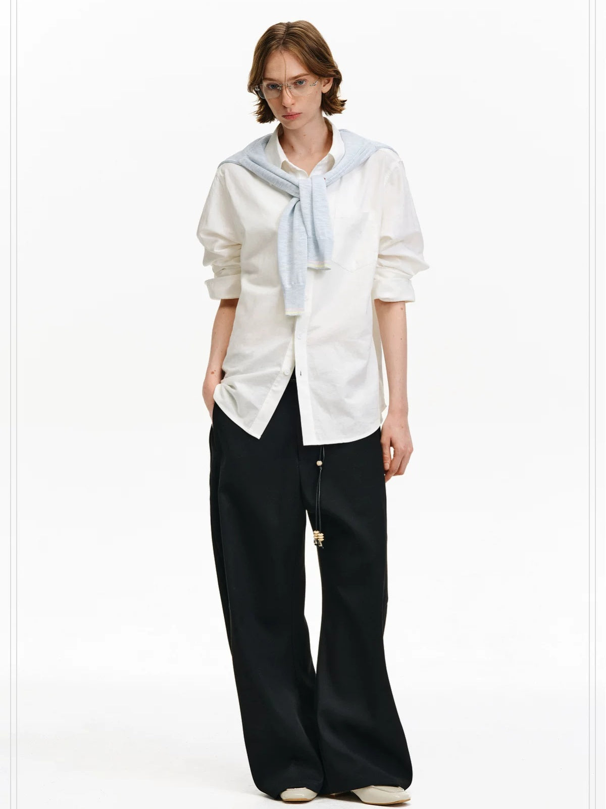 PCLP Breathable Linen Cotton Loose Hooded Button Cardigan Unisex Long Sleeve T-Shirt