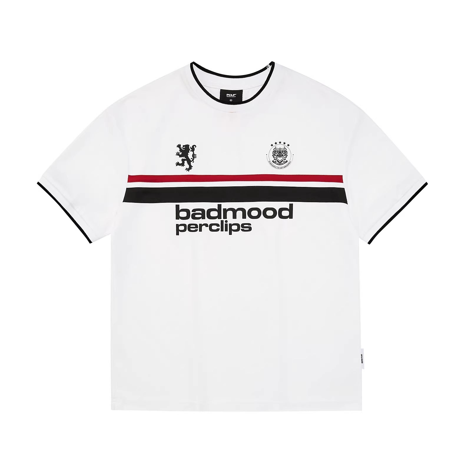 PCLP_Breathable_Loose_Fit_Letter_Print_Round_Neck_Women_Casual_Black_White_T-Shirt_MISSTT