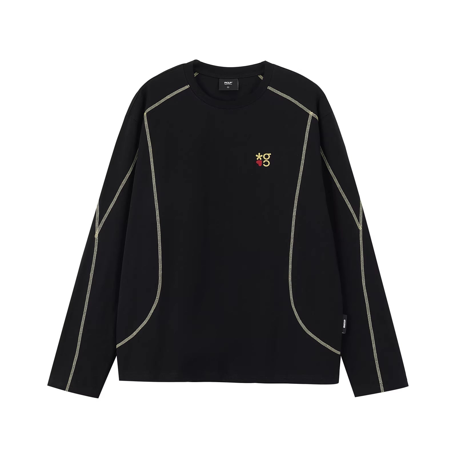 PCLP_Breathable_Loose_Fit_Letter_Print_Youth_Unisex_Cotton_Blend_Long_Sleeve_T-Shirt_MISSTT