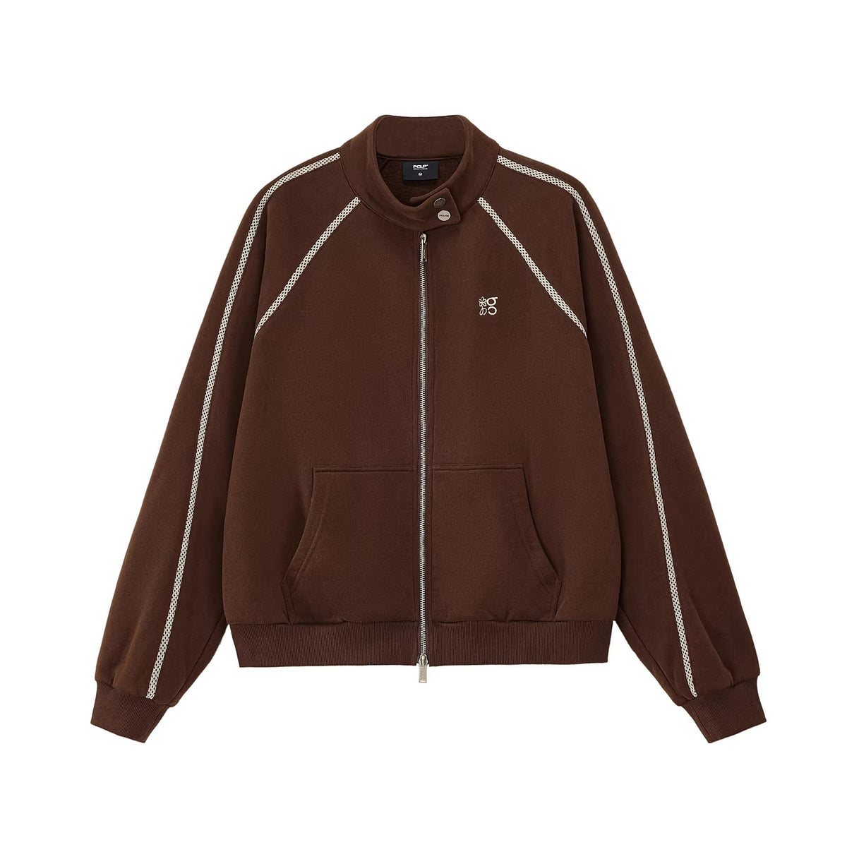 PCLP_Embroidered_Geometric_Button_Standard_Fit_Unisex_Stand_Collar_Zipper_Jacket_MISSTT