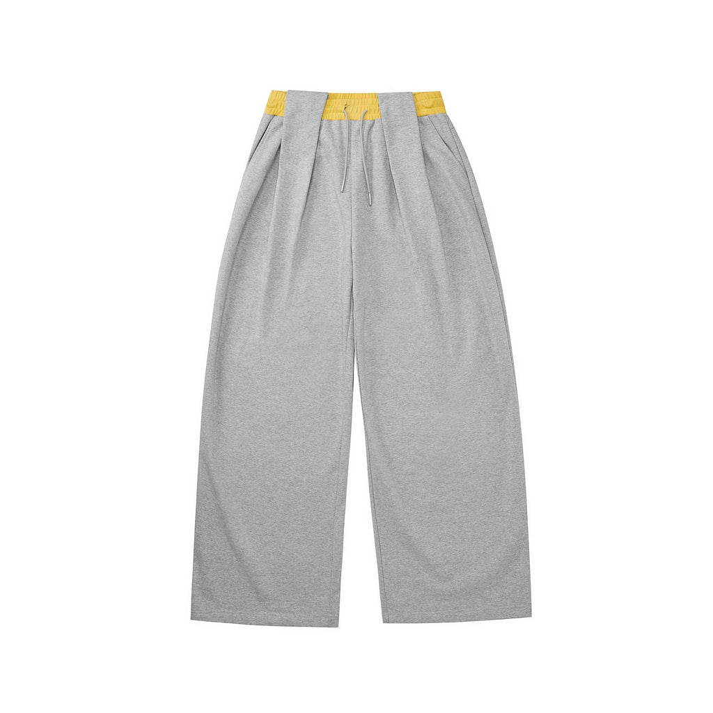 PCLP_High_Waist_Pleated_Drawstring_Colorblock_Loose_Straight_Casual_Women_Pants_MISSTT