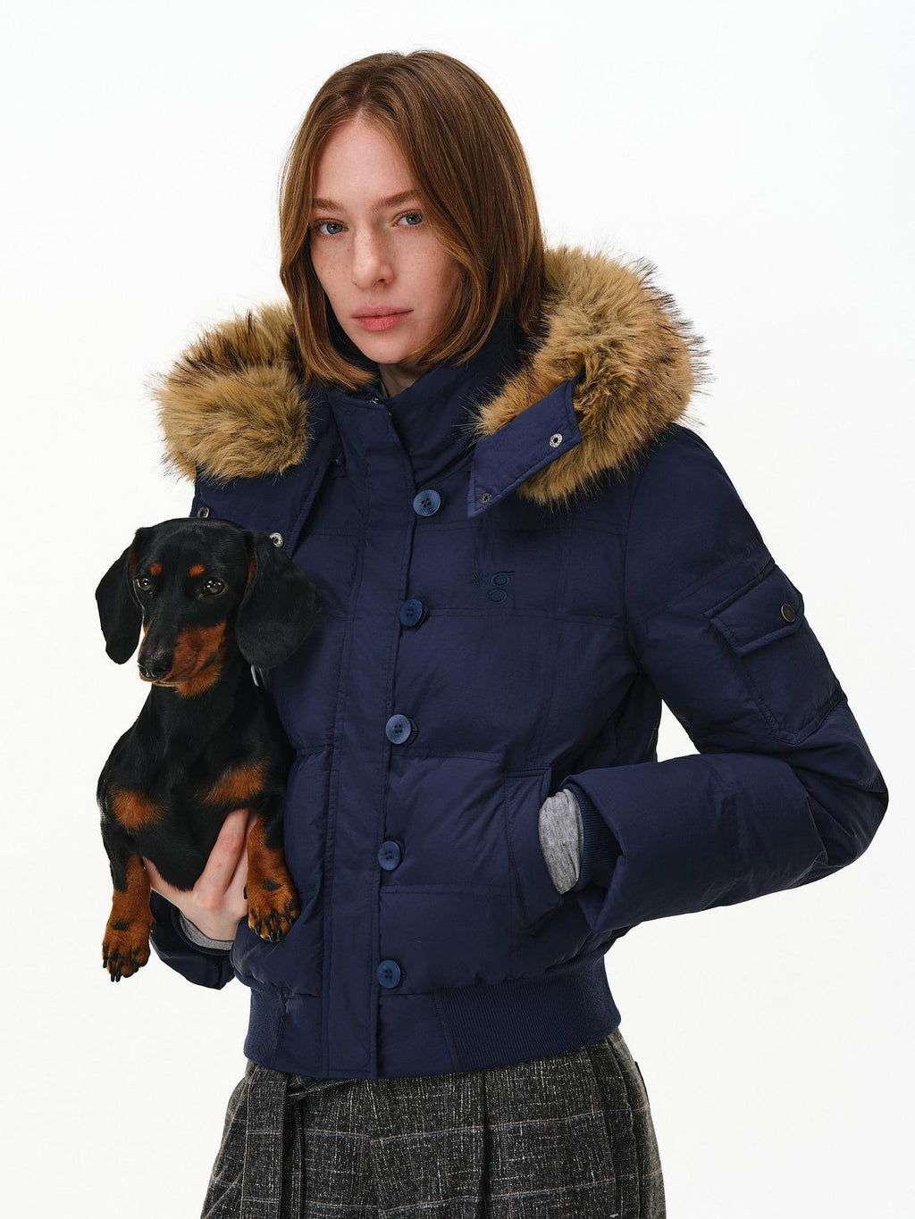 PCLP Lightweight Hooded Slim Fit Youthful Daily Nylon Solid Color Women Puffer Jacket