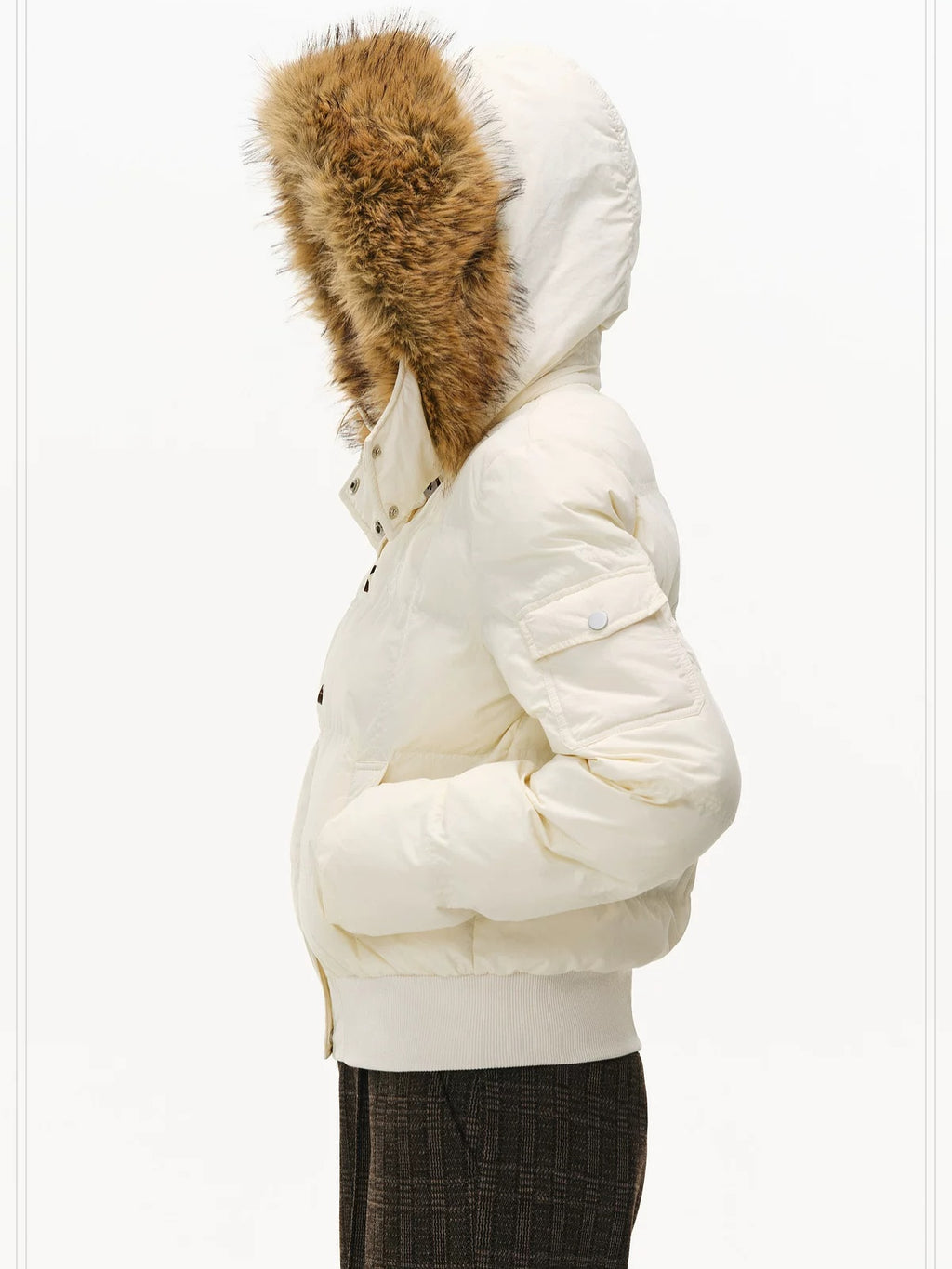 PCLP Lightweight Hooded Slim Fit Youthful Daily Nylon Solid Color Women Puffer Jacket