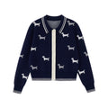 PCLP_Soft_Buttoned_Colorblock_Slim_Polo_Collar_Puppy_Print_Casual_Women_Knit_Sweater_MISSTT