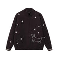 PCLP_Soft_Warm_Zip_Cardigan_Loose_Fit_Half_High_Neck_Unisex_Animal_Pattern_Sweater_MISSTT
