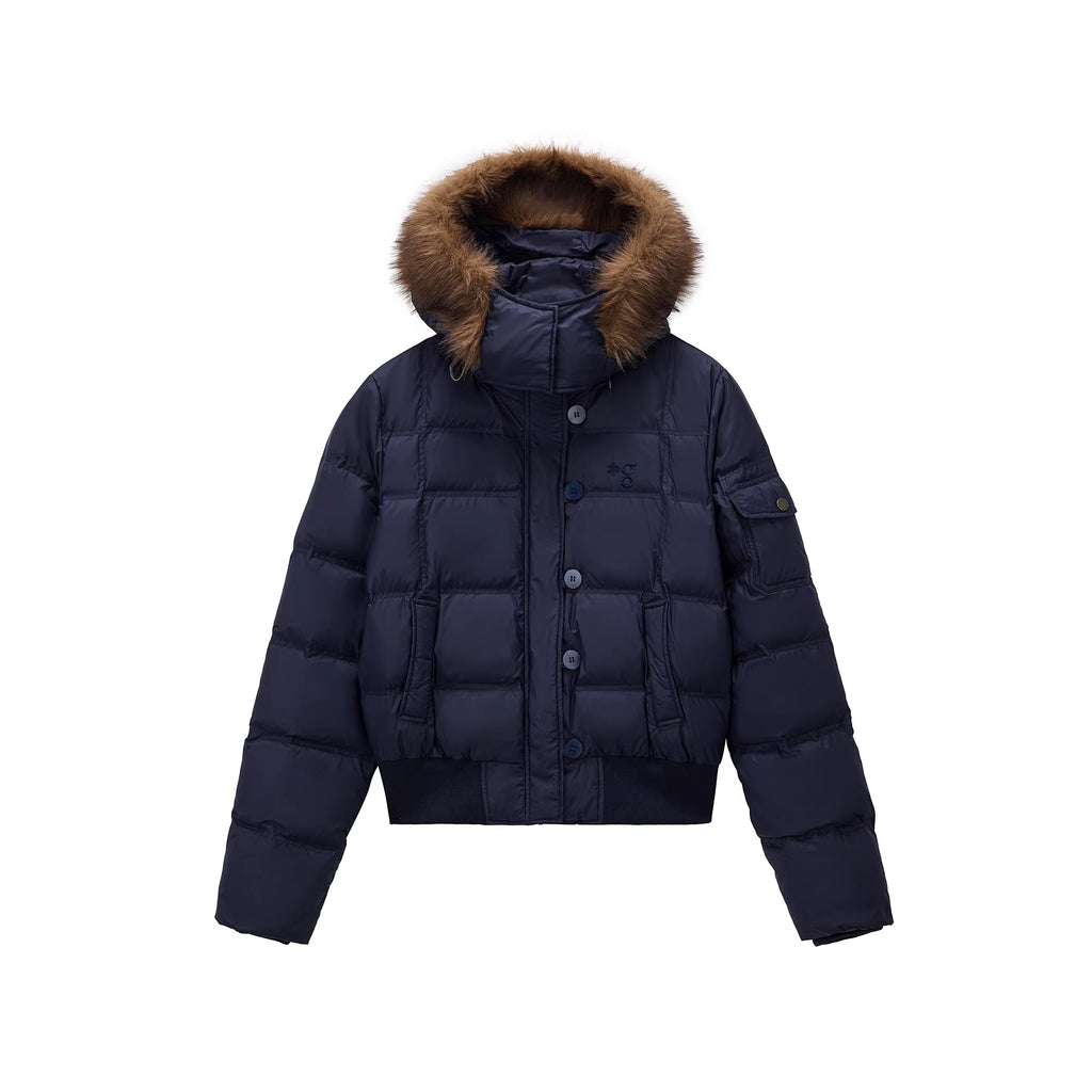 PCLP_Warm_90_Percent_White_Duck_Down_Slim_Embroidered_Nylon_Zipper_Women_Down_Jacket_MISSTT