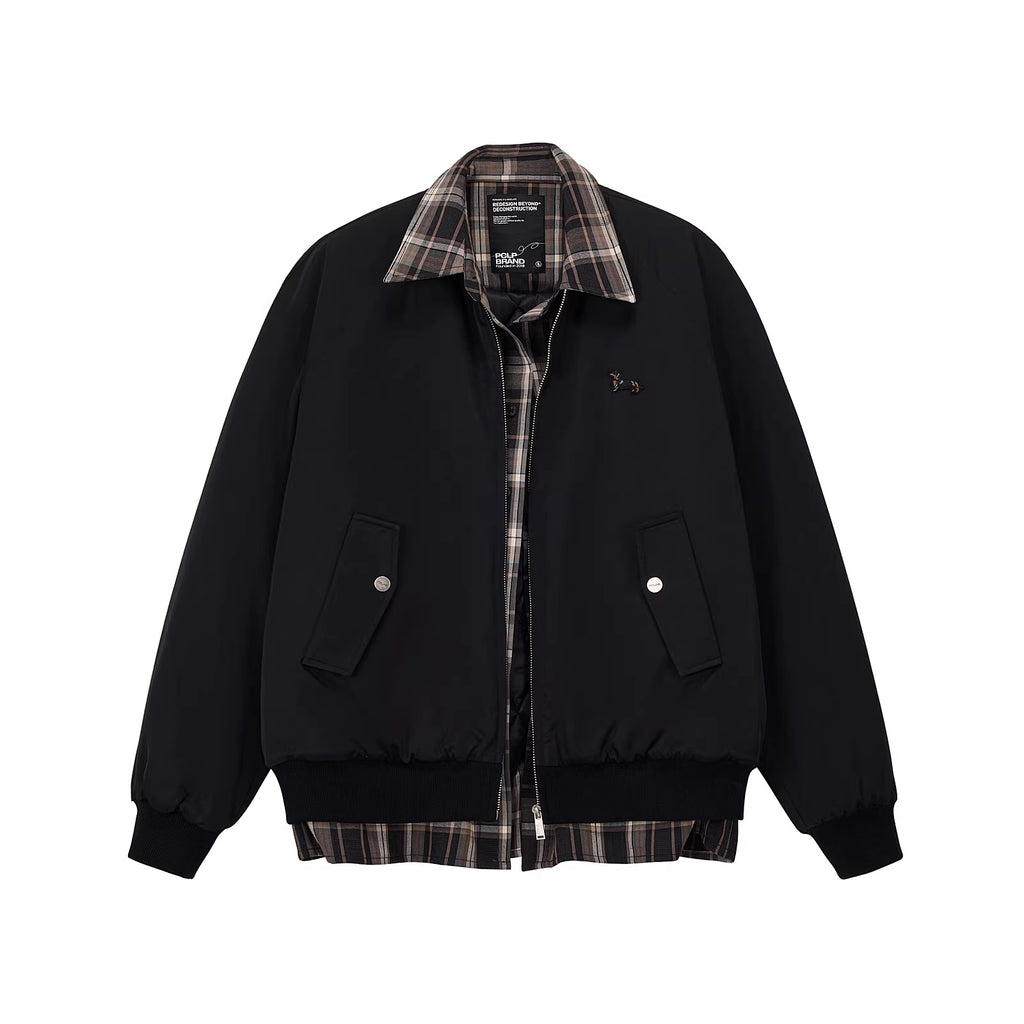 PCLP_Warm_Thick_Colorblock_Plaid_Loose_Fit_Unisex_Polyester_Zipper_Jacket_MISSTT