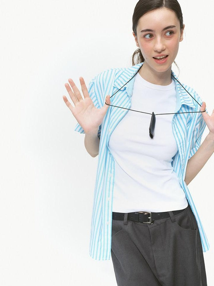 Country Moment Breathable 100% Cotton Street Loose Patchwork Striped Unisex Short Sleeve Shirts