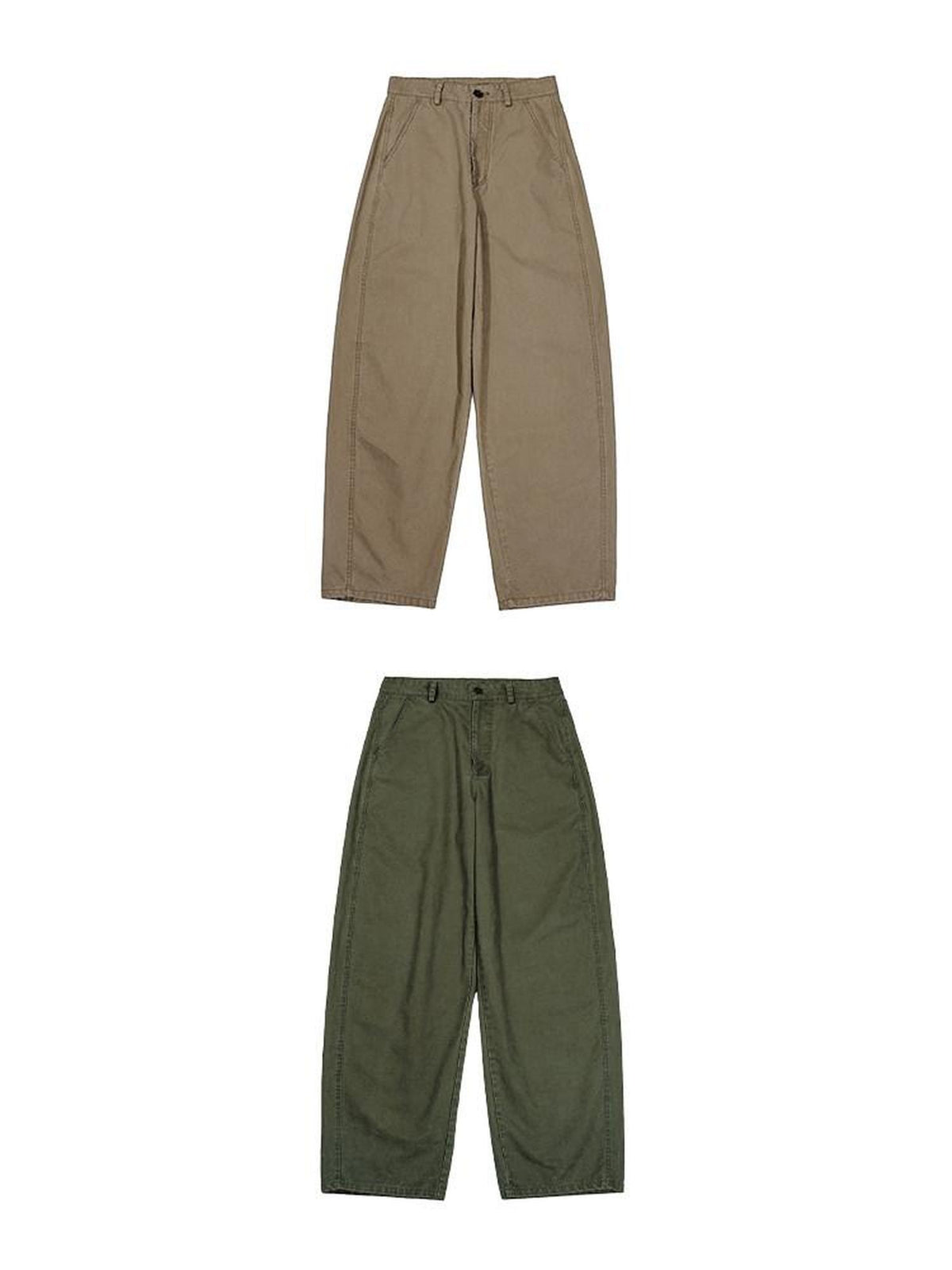 Country Moment Cooling Cotton Distressed Loose Fit American Casual Teen Daily Wide Leg Pants