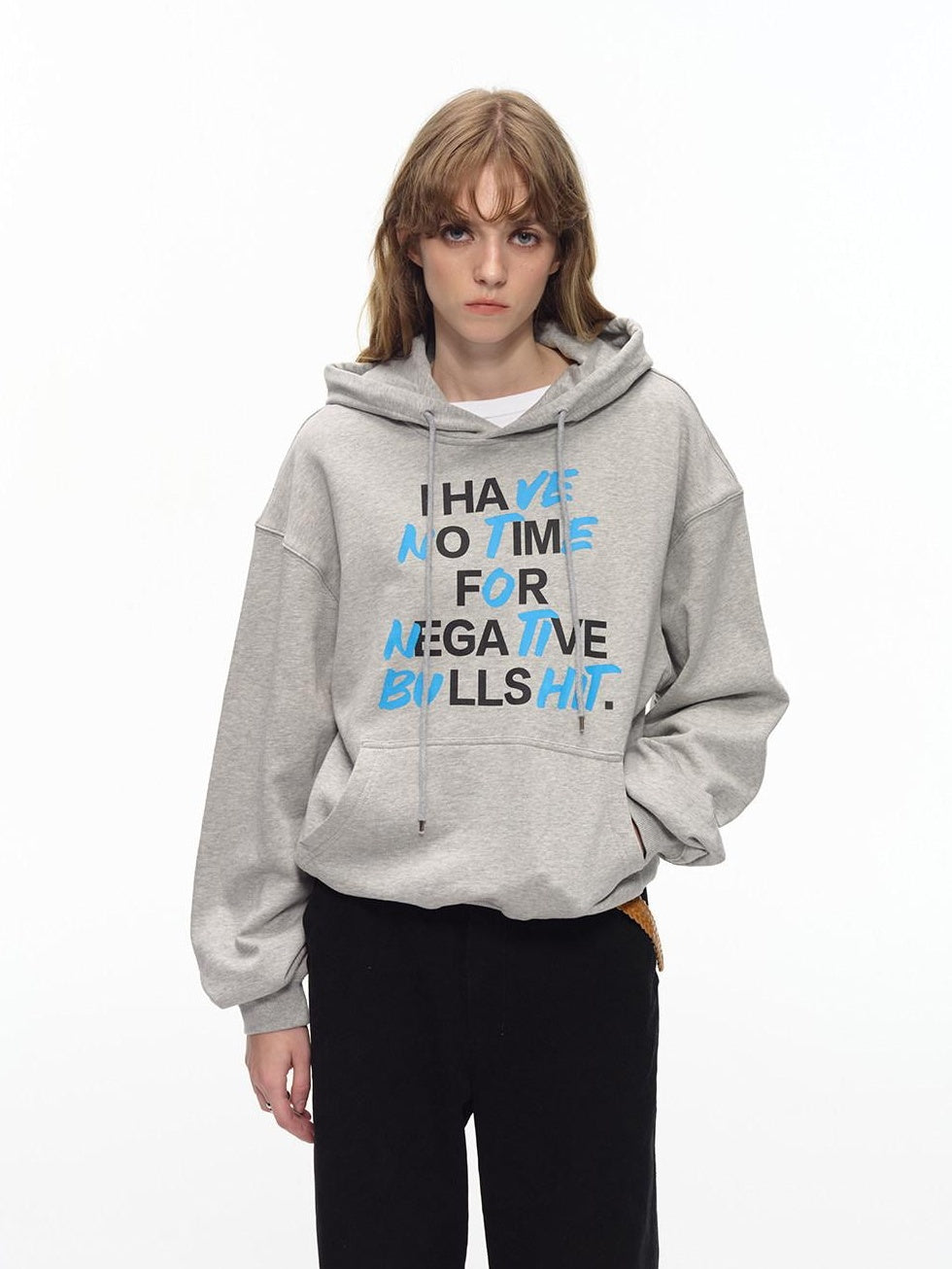 Country Moment Warm 350G Cotton Loose American Printed Unisex Casual Grey Graphic Hoodie