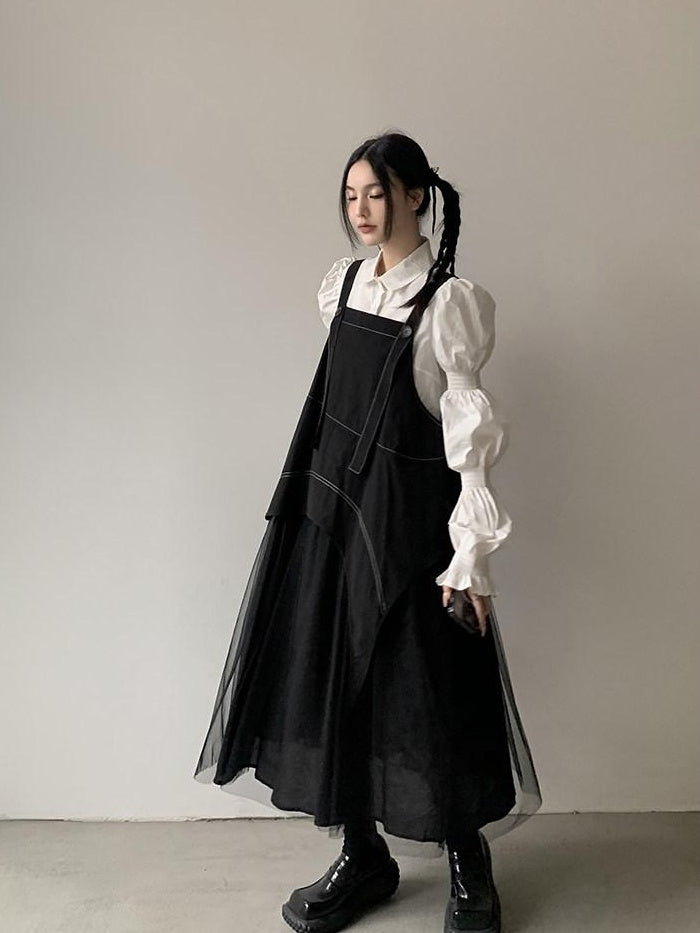 DDGIRL studio Shape Retaining Office Straight Fit Polo Collar Button Long Sleeve Women Blouses