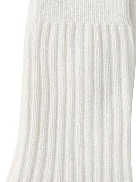 Country Moment Thermal Cotton Mid Calf Minimalist Solid White Couples Regular Fit 3 Pack Socks