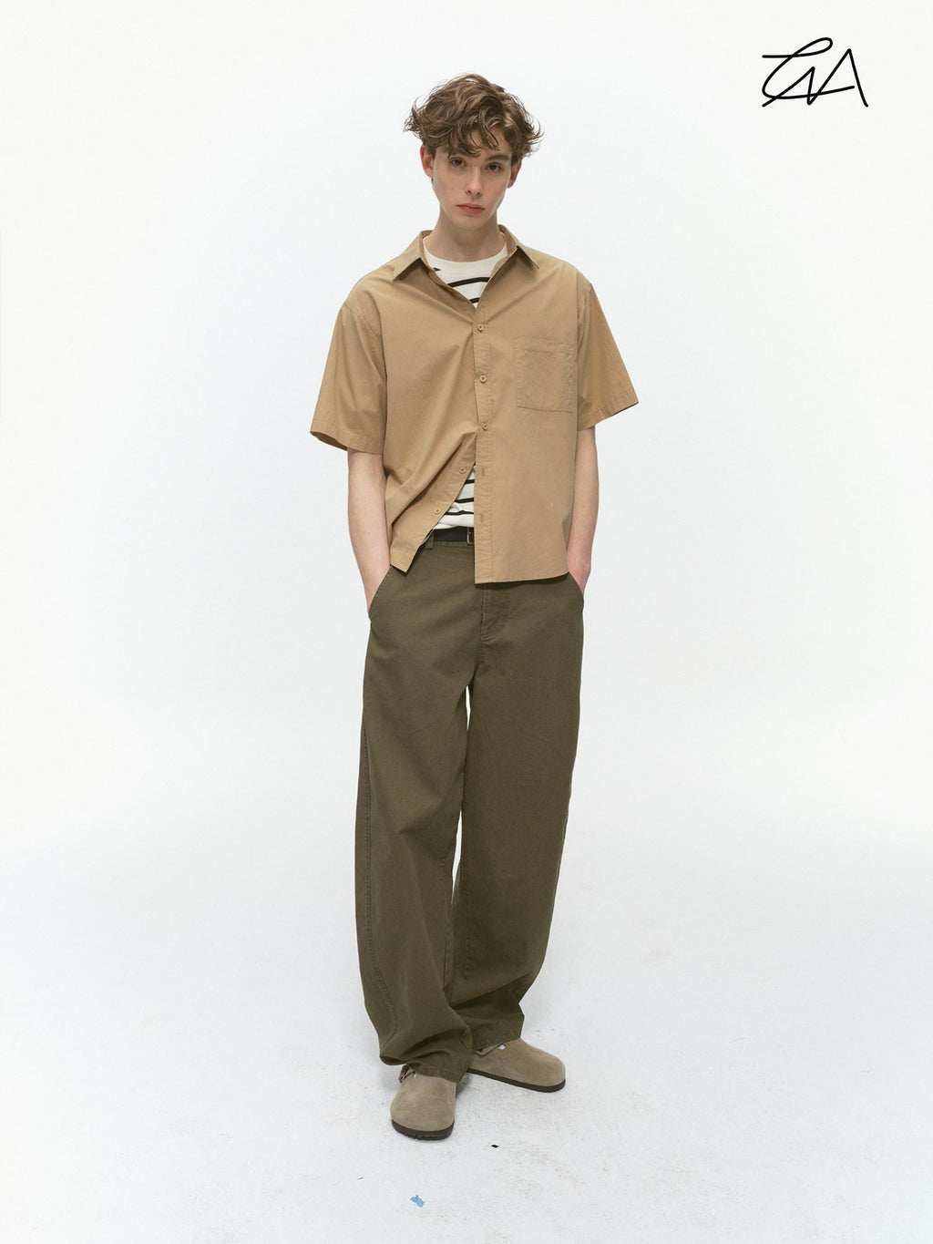 Country Moment Cooling Cotton Distressed Loose Fit American Casual Teen Daily Wide Leg Pants