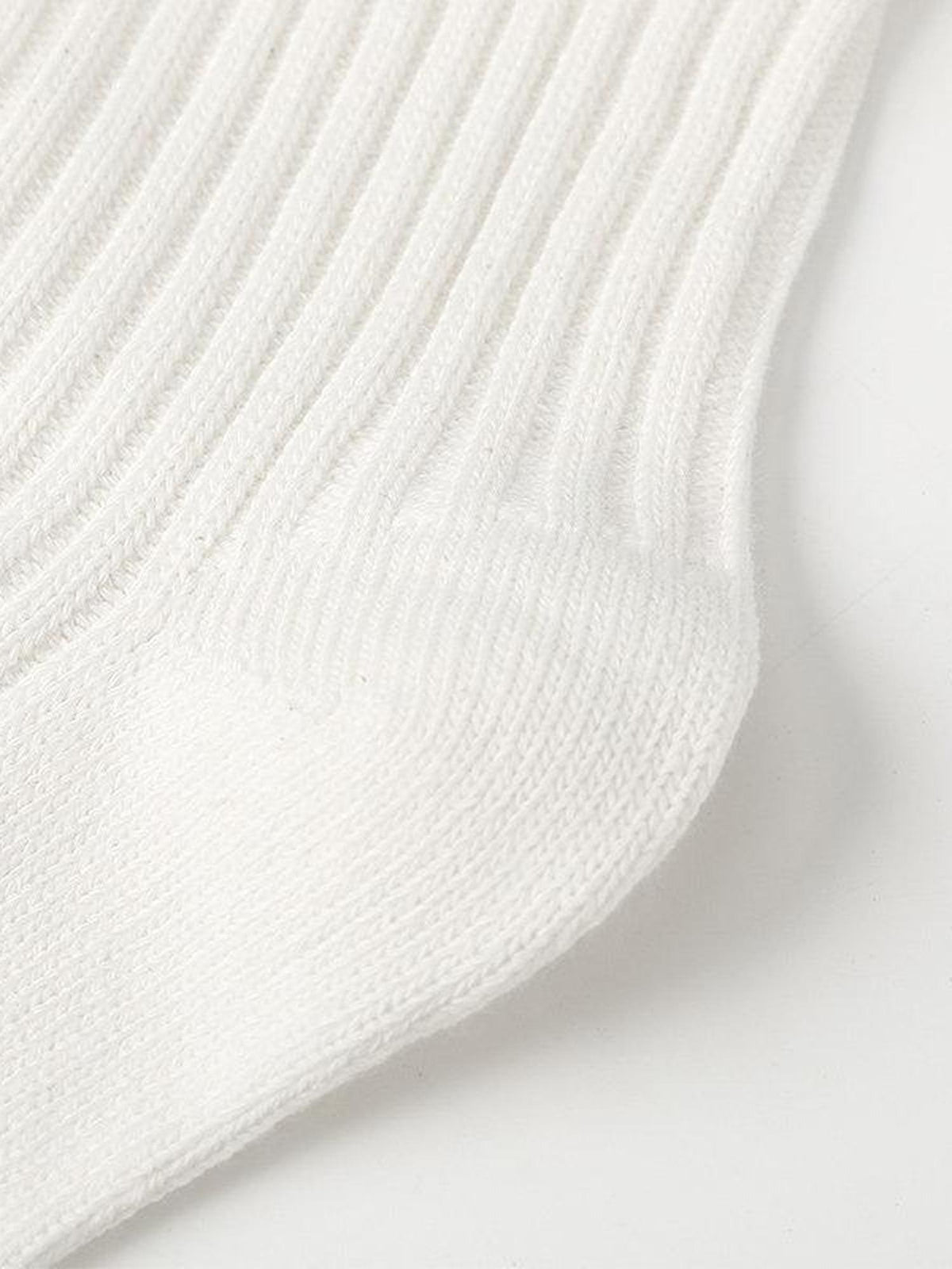 Country Moment Thermal Cotton Mid Calf Minimalist Solid White Couples Regular Fit 3 Pack Socks