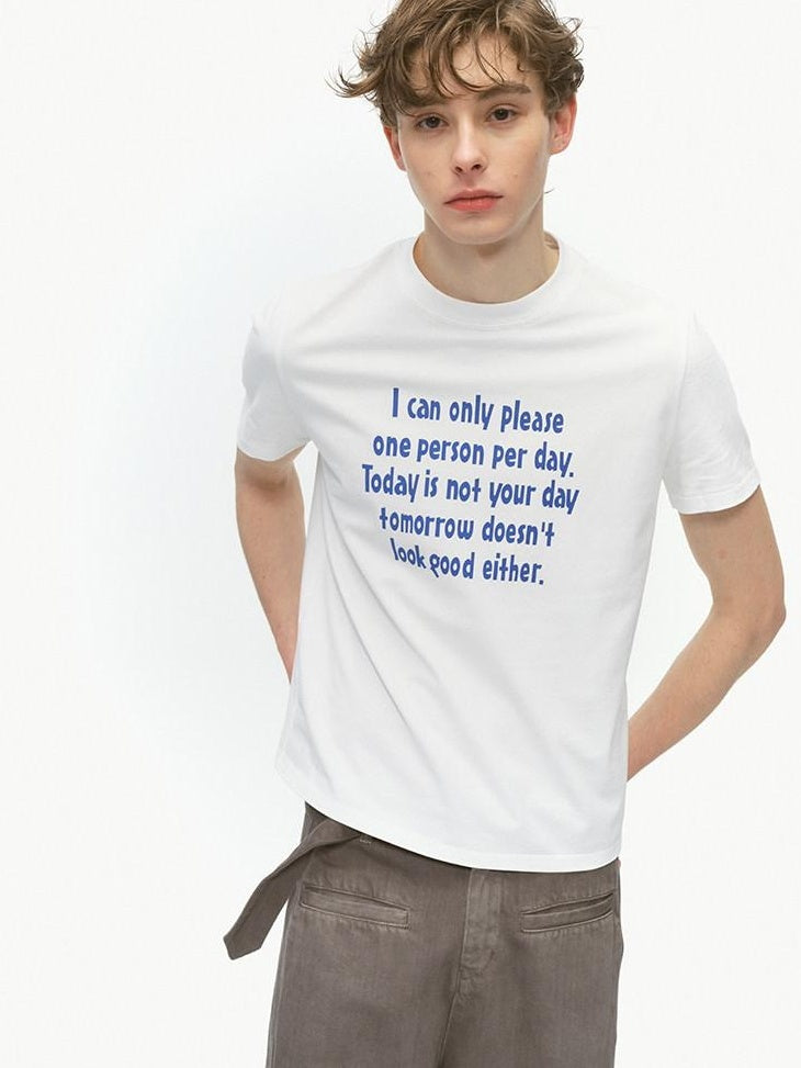 Country Moment Breathable 100 Percent Cotton Loose Fit Youth Letter Short Sleeve T-Shirts