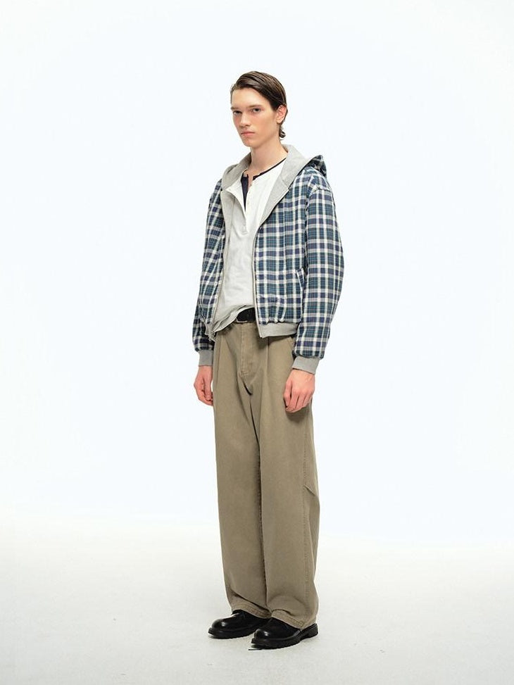 Country Moment Soft Cotton Mid Rise Loose Fit Zip Fly Unisex Everyday Casual Straight Pants
