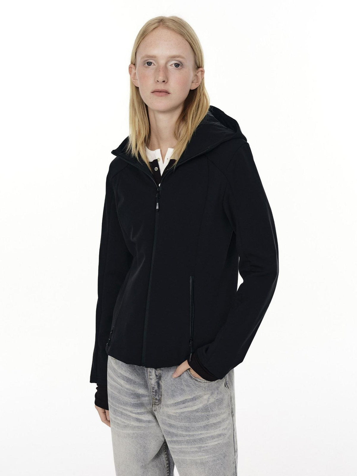 Country Moment 95% White Duck 700Fp Patchwork Hooded Short Loose Women Commuter Down Jackets