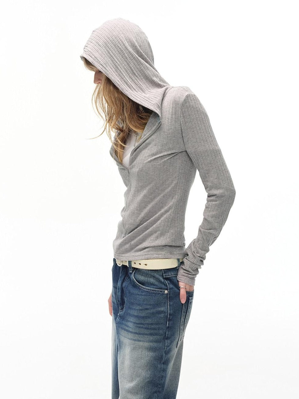Country Moment Soft Breathable Viscose Cool Slim Fit Zip Unisex Urban Dark Gray Hoodie