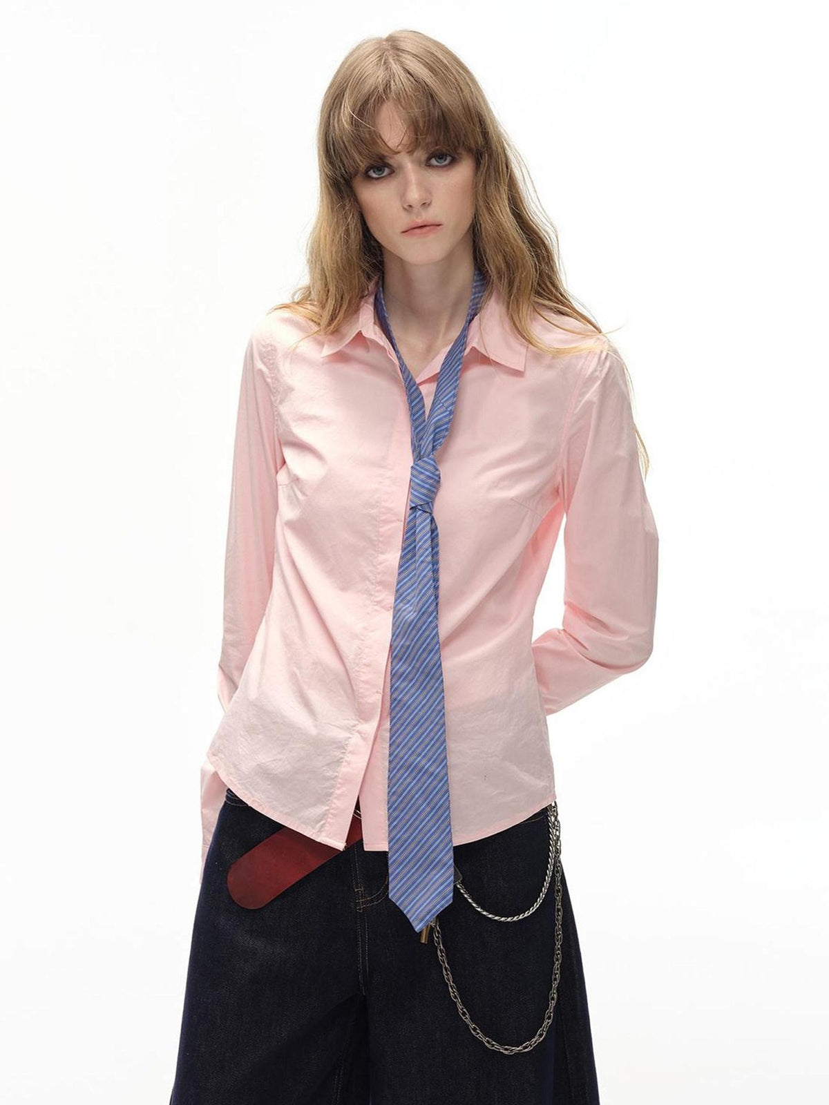 Country Moment Breathable Modal Cotton Slim Fit Casual Button Front Lapel Womens Shirts
