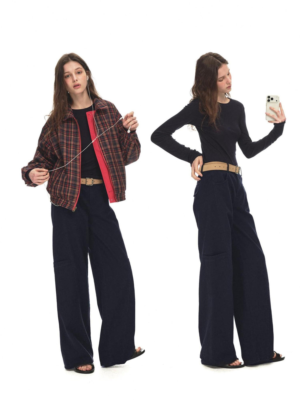 Country Moment Breathable Cotton Retro Wide Leg 3D Tailoring Youth Cargo Pants