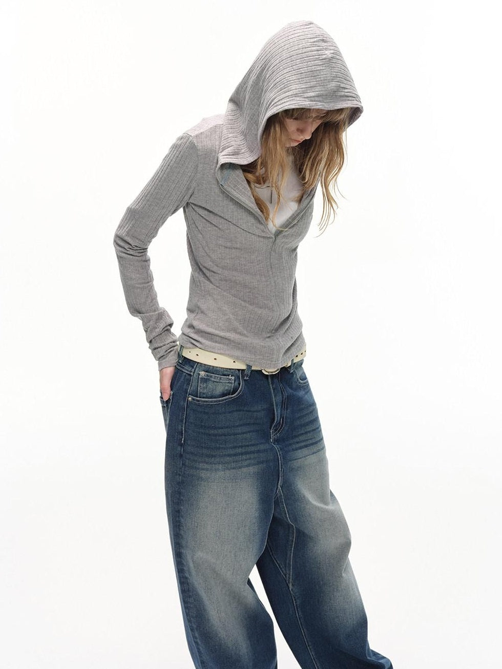 Country Moment Soft Breathable Viscose Cool Slim Fit Zip Unisex Urban Dark Gray Hoodie