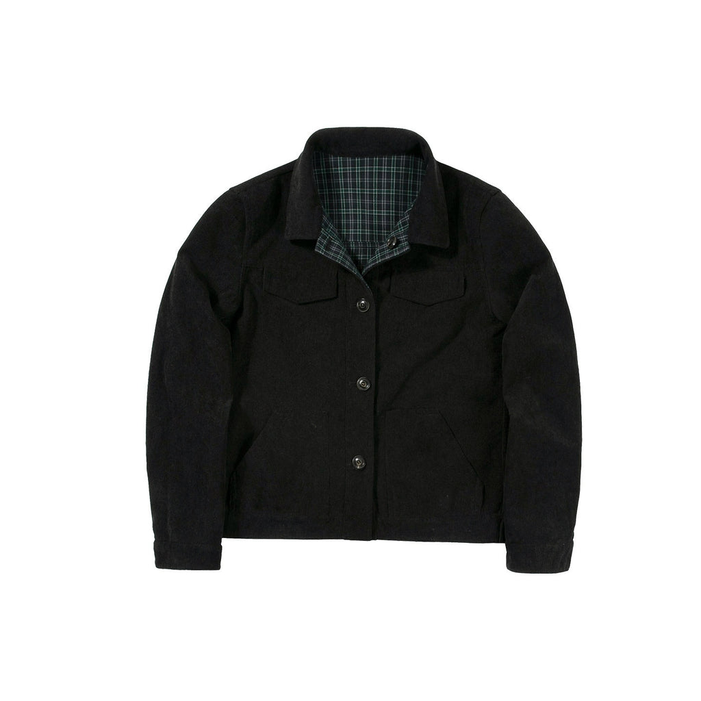 Country_Moment_Reversible_Warm_Edgy_Slim_Plaid_Lapel_Unisex_Black_Polyester_Cropped_Jackets_MISSTT
