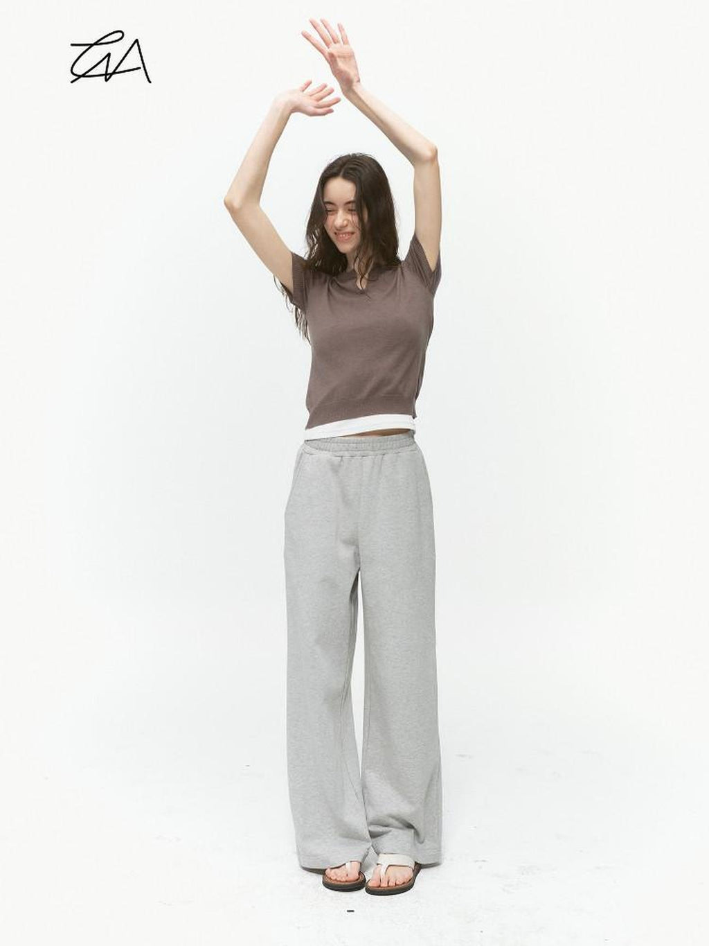 Country Moment 100 Percent Cotton Relaxed Straight Leg Elastic Waist Casual Sweatpants