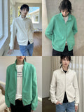 Heavyweight 100% Cotton Oversized Ribbed Hem Stand Collar Zip Unisex Sweatshirt