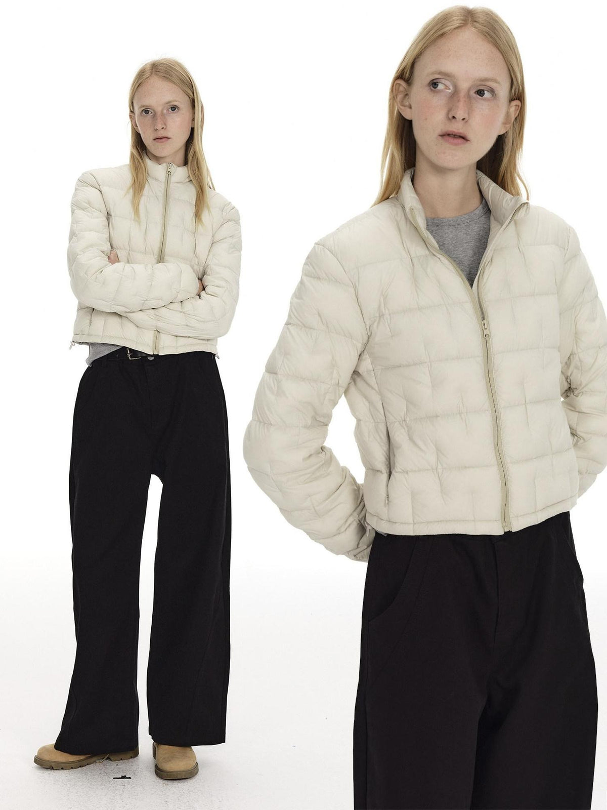 Country Moment 650Fp White Duck Down Waterproof Short Stand Collar Women Casual Down Jackets