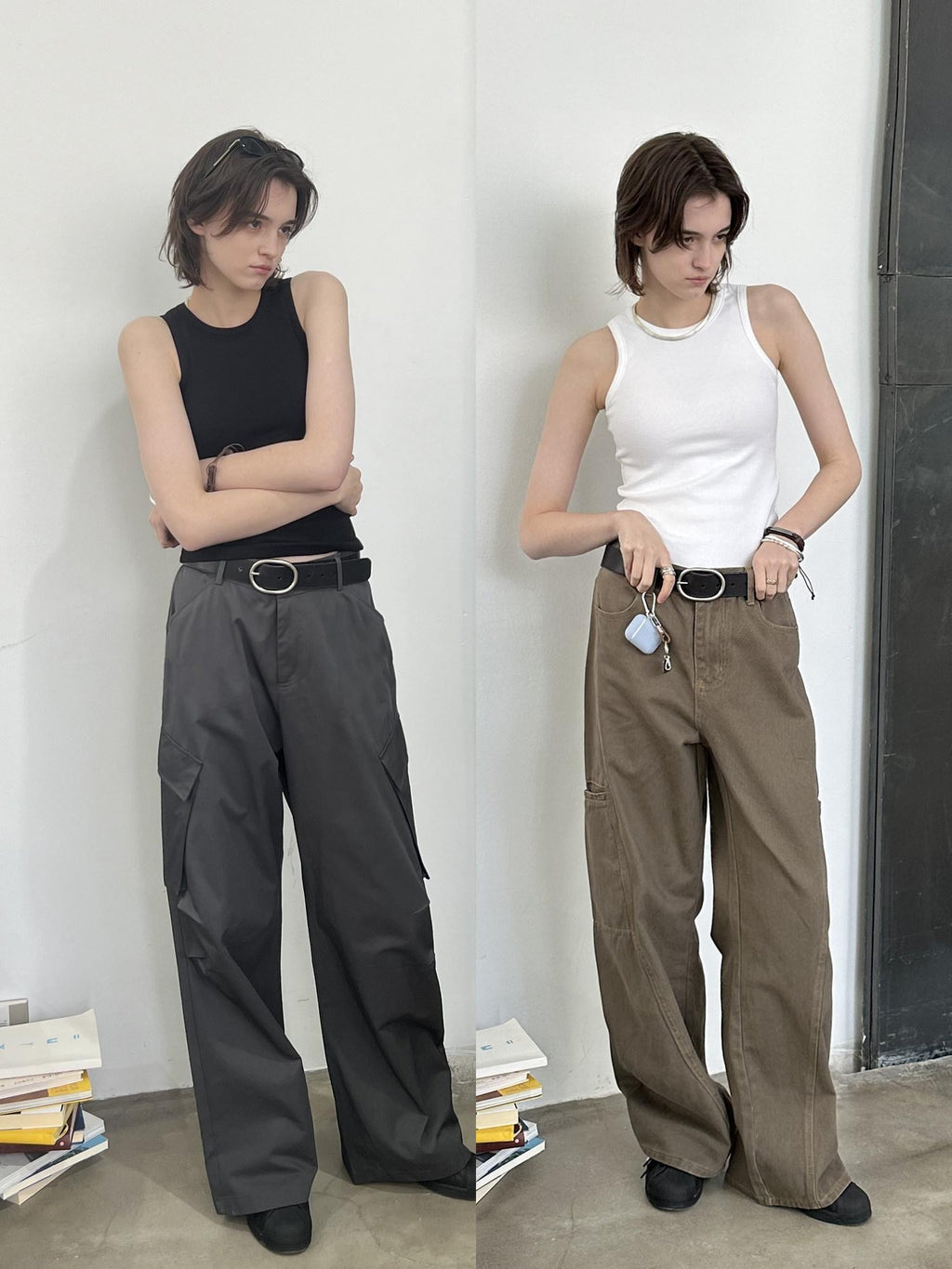 Country Moment Ribbed Stretch Cotton Street Slim Racerback Cropped Women Layering Tank Tops