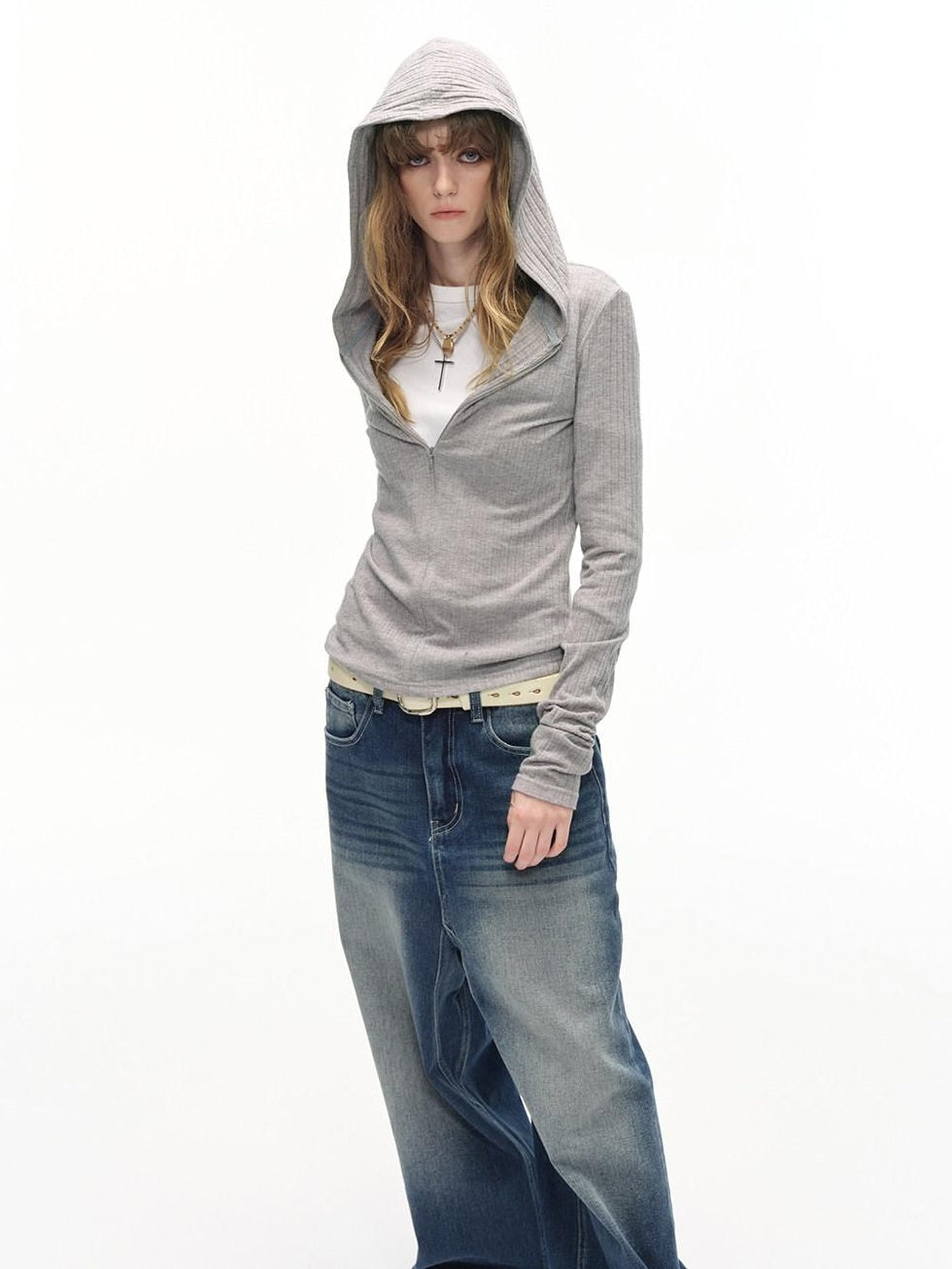 Country Moment Soft Breathable Viscose Cool Slim Fit Zip Unisex Urban Dark Gray Hoodie