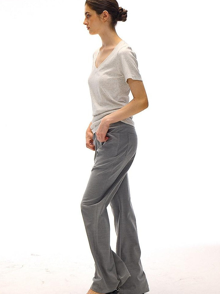 Country Moment Moisture Wicking V-neck Slim Minimalist Women Plain Short Sleeve T-Shirts