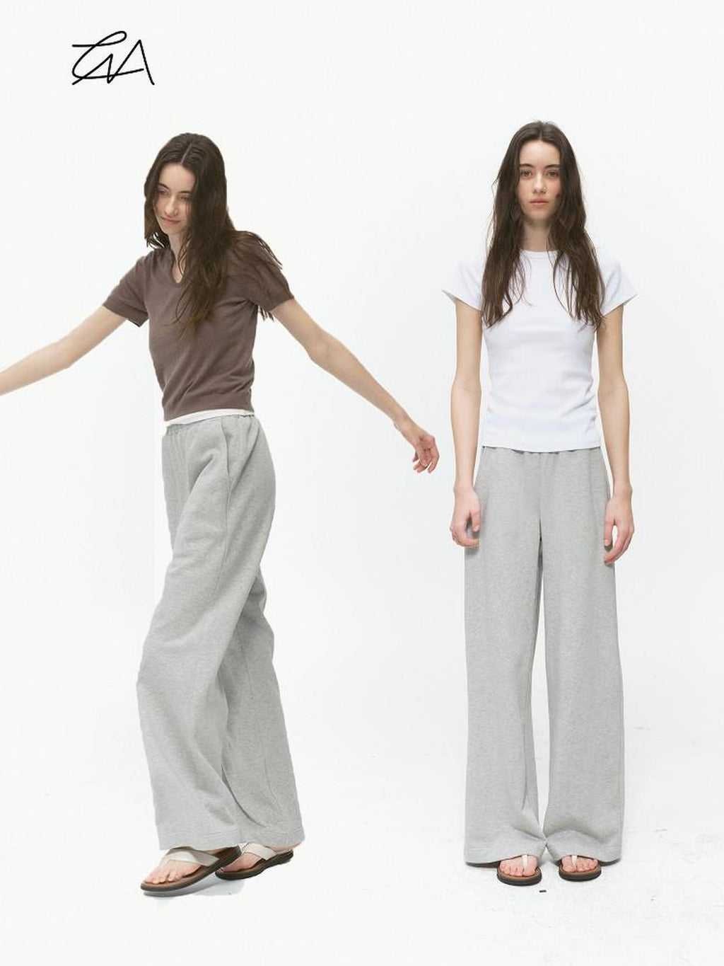 Country Moment 100 Percent Cotton Relaxed Straight Leg Elastic Waist Casual Sweatpants
