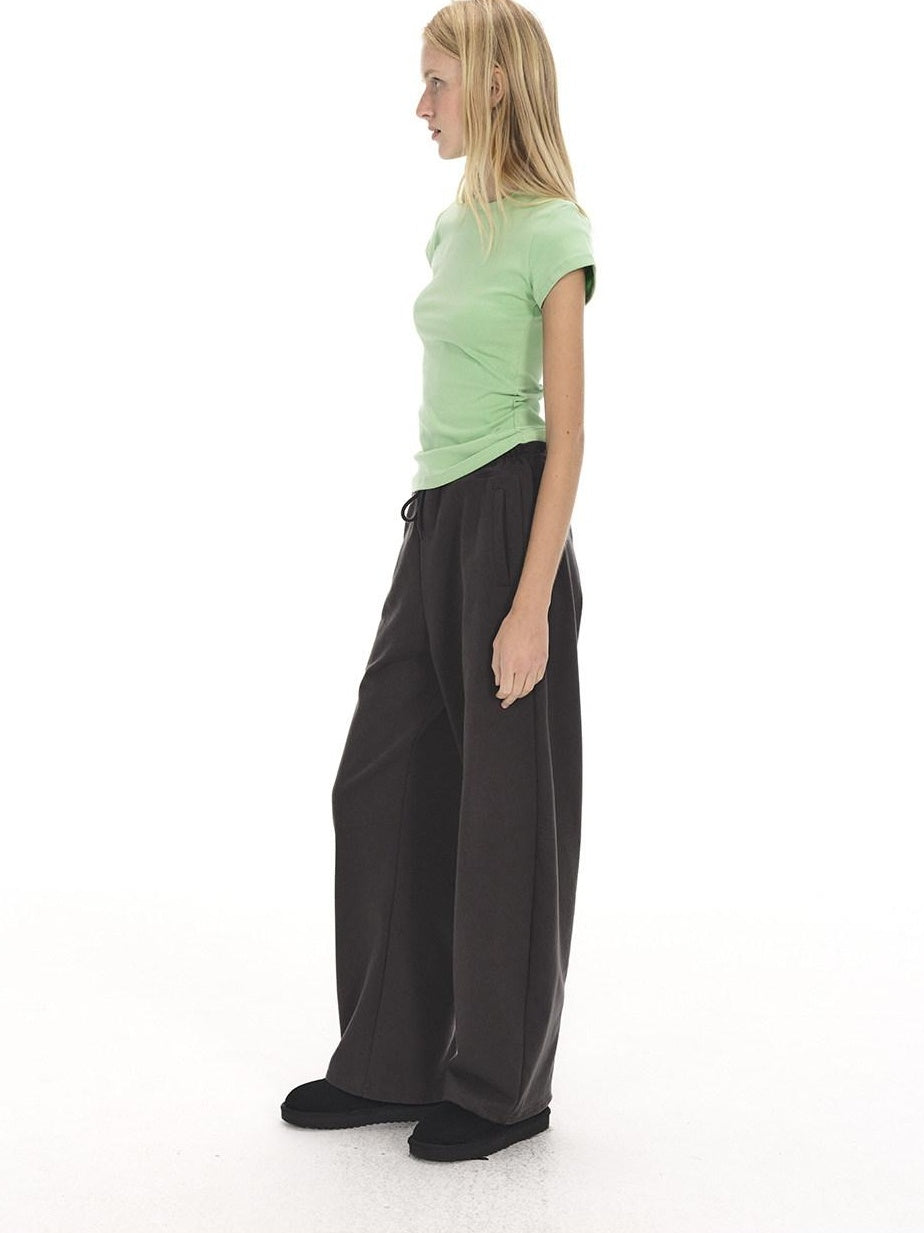 Country Moment Durable Cotton Blend Loose Mid Rise Straight Leg Youth Casual Stretch Sweatpants