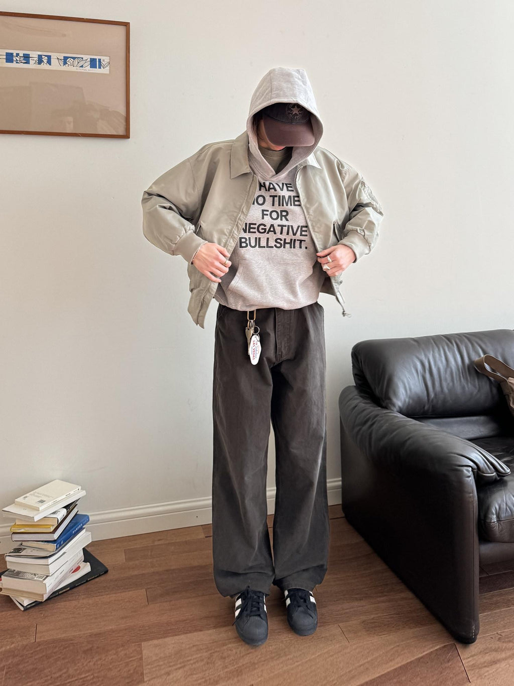 Country Moment Washed Cotton 100 Percent Loose Mid Rise Cargo Casual Youth Straight Pants