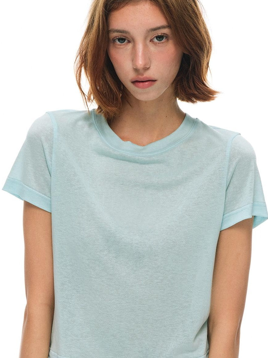 Country Moment Breathable Lyocell Anti Wrinkle Regular Fit Crewneck Short Sleeve T-Shirts