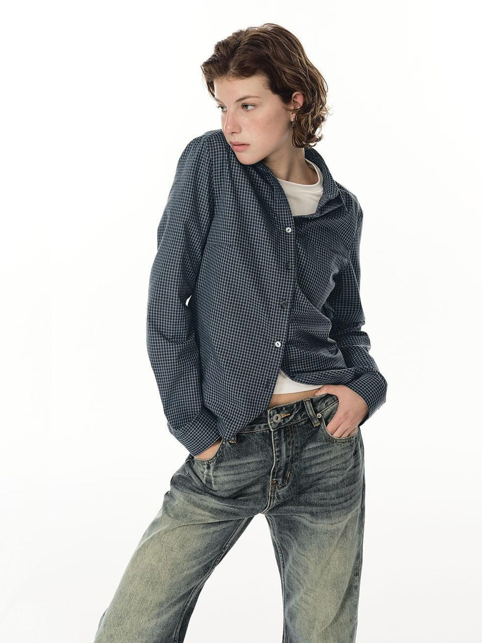 Country Moment Slimming 100 Percent Cotton Casual Plaid Button Down Long Sleeve Unisex Shirts