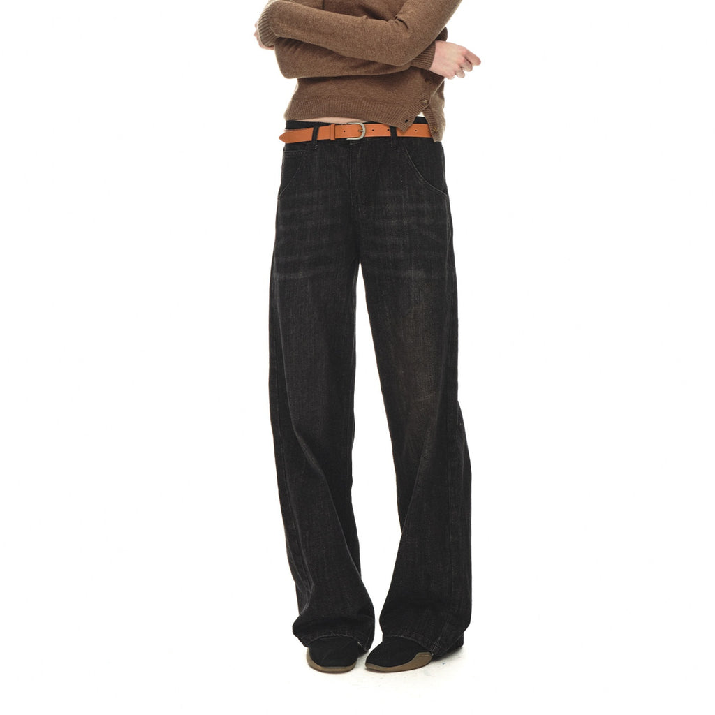 Country_Moment_Distressed_Low_Rise_Cotton_Non_Stretch_Casual_Unisex_Black_Straight_Leg_Jeans_MISSTT