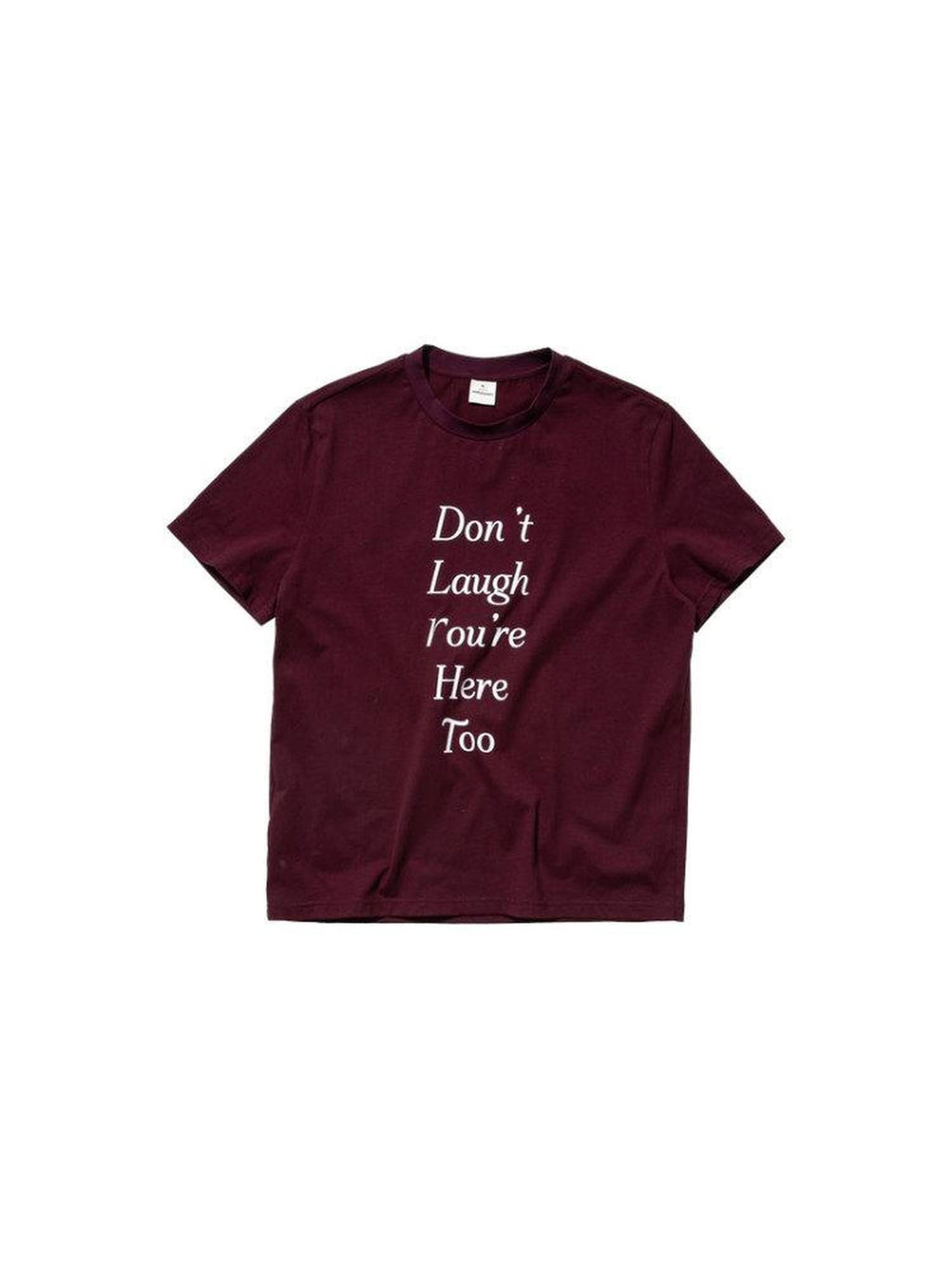 Country Moment 100% Cotton Relaxed Printed Crewneck Wine Red Graphic Short Sleeve T-Shirts