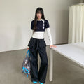 DDGIRL_studio_High_Waist_Zip_Fly_Pockets_Relaxed_Straight_Leg_Black_Cotton_Nylon_Cargo_Pants_MISSTT