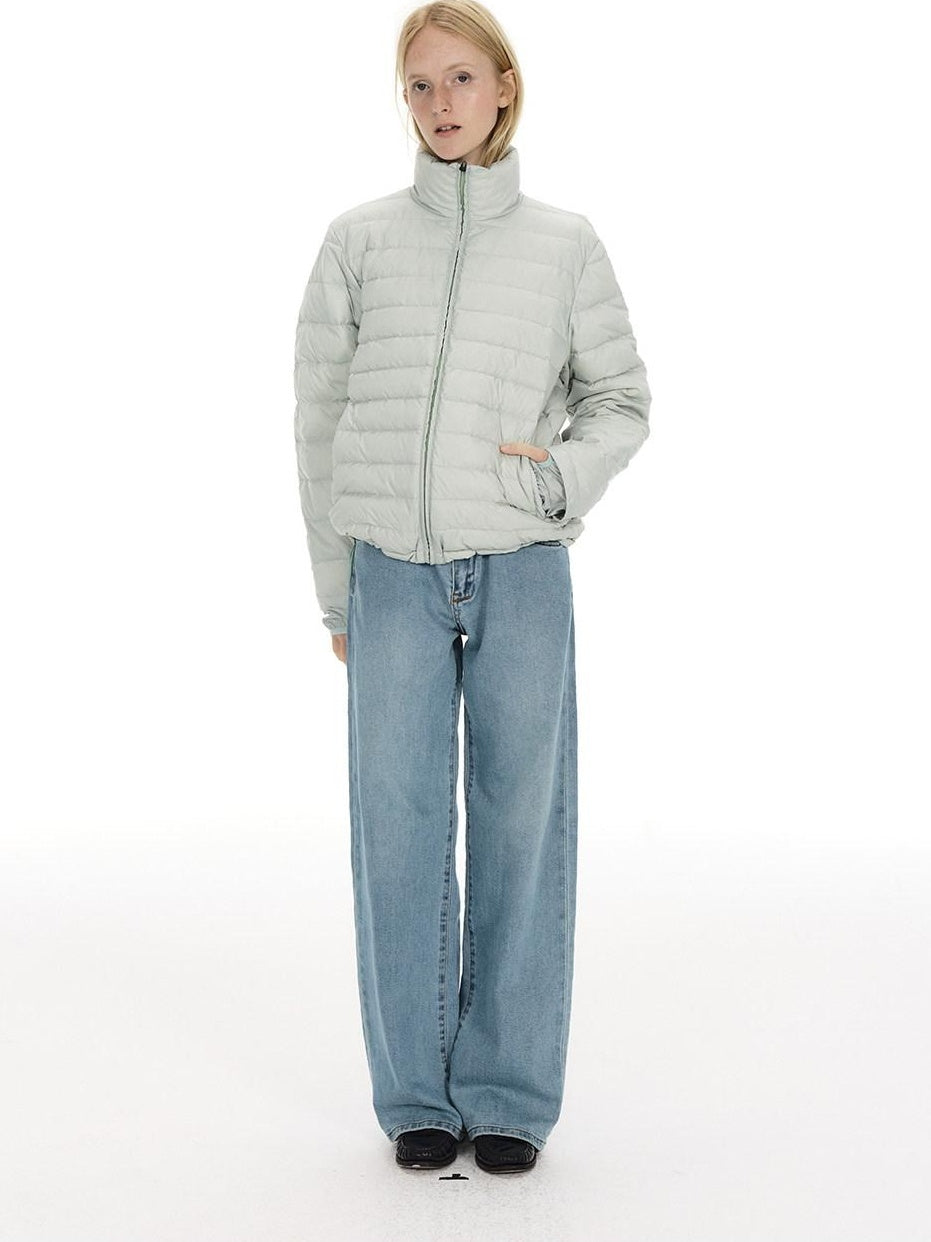 Country Moment Vintage Washed Low Rise Loose Fit Micro Stretch Casual Blue Straight Leg Jeans