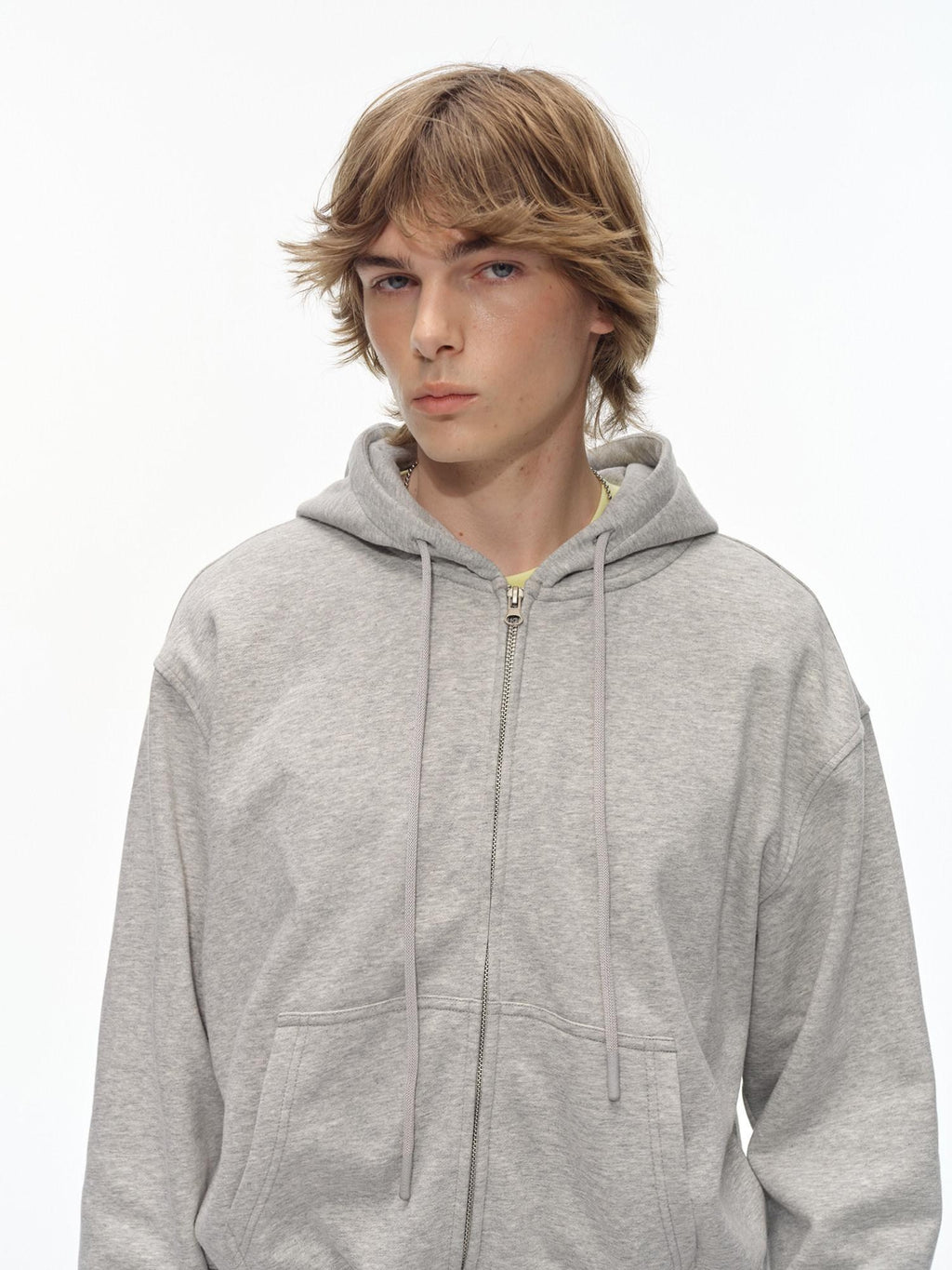 Country Moment Cozy Midweight Zip Front Oversized American Style Unisex Cotton Blend Hoodie