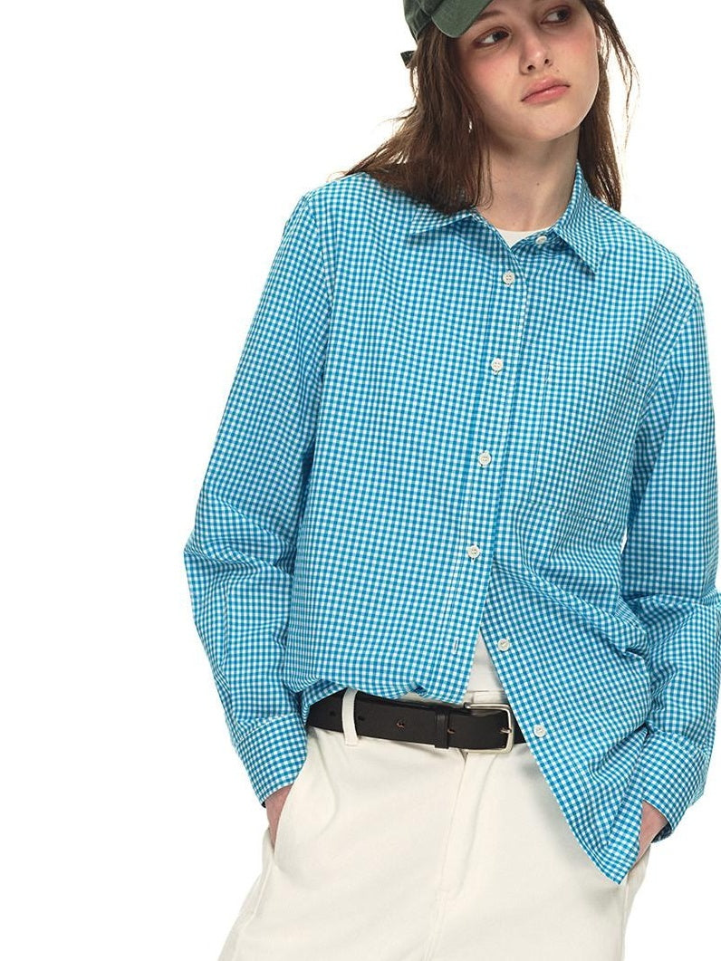 Country Moment Breathable 100% Cotton Loose Fit Drop Shoulder Plaid Button Unisex Shirts