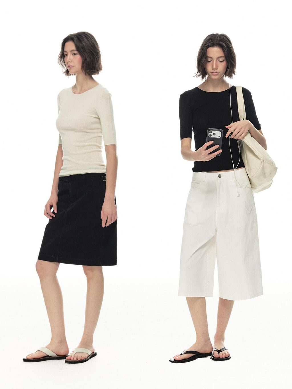 Country Moment Breathable Wool Slim Knit Crew Neck Women Citywalk Thin Short Sleeve T-Shirts