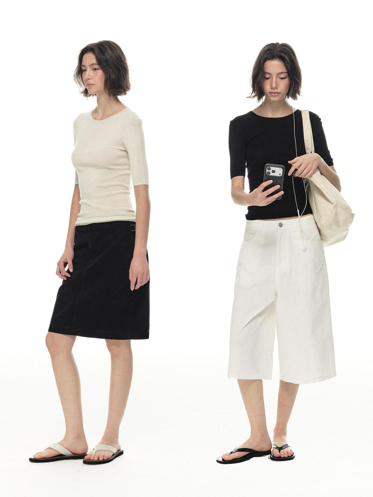 Country Moment Breathable Wool Slim Knit Crew Neck Women Citywalk Thin Short Sleeve T-Shirts