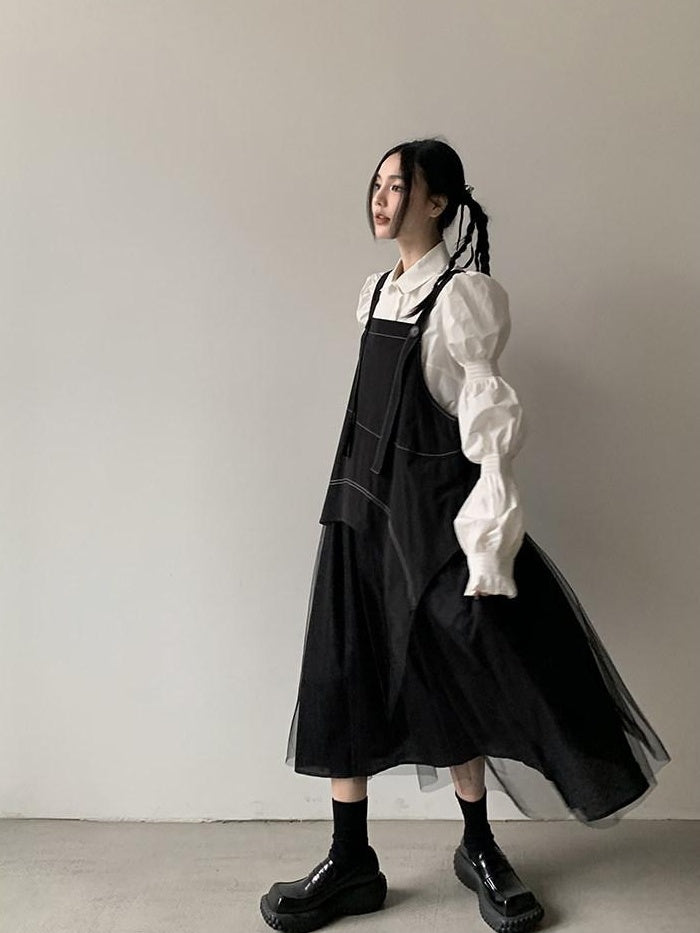 DDGIRL studio Shape Retaining Office Straight Fit Polo Collar Button Long Sleeve Women Blouses
