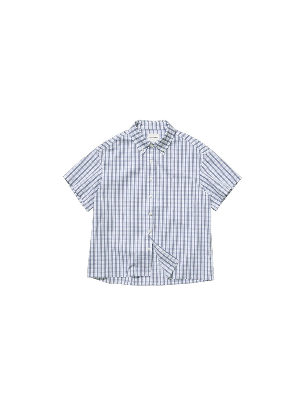 Country Moment Breathable Cotton Blend Loose Plaid Button Up Short Sleeve Collared Shirts