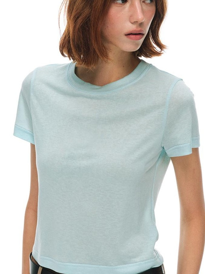 Country Moment Breathable Lyocell Anti Wrinkle Regular Fit Crewneck Short Sleeve T-Shirts
