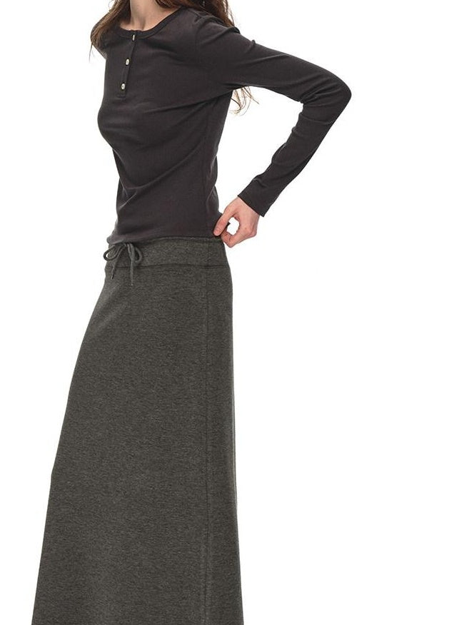 Country Moment Breathable Stretch Cotton Slim Fit Henley Button Women Long Sleeve T-Shirts